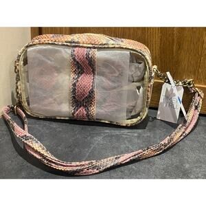NWT Clear Crossbody Handbag Women’s Pink True Time